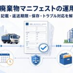 産業廃棄物マニフェストの運用管理｜記載・返送期限・保存・トラブル対応を解説