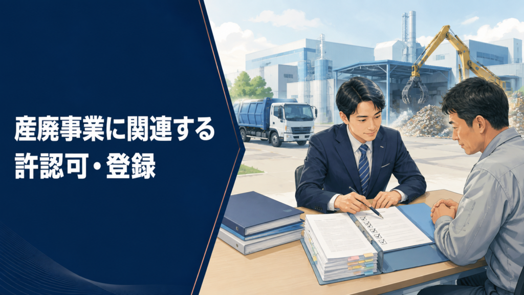 産廃事業に関連する許認可・登録