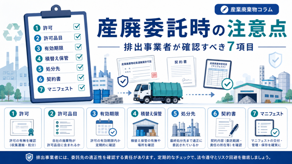 産廃委託時の注意点