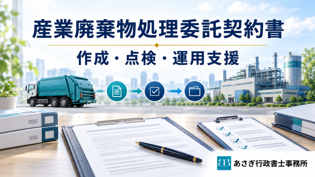産業廃棄物処理委託契約書の作成・点検・運用支援
