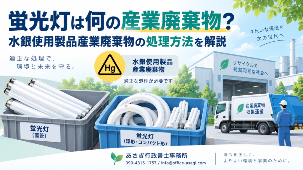 蛍光灯は何の産業廃棄物？水銀使用製品産業廃棄物の処理方法を解説